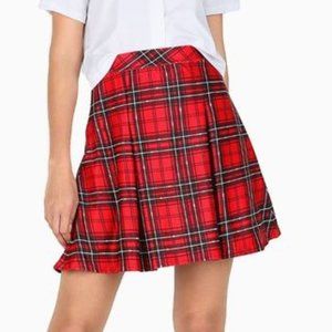 BM M Deathly Plaid School Skirt
